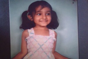 Aarefa Johari as a little girl.