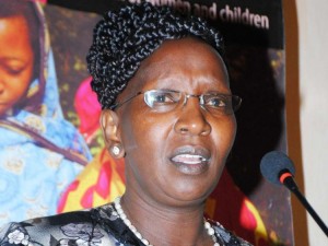 Anti- Female Genital Mutilation Board Chairperson Linah Jebii Kilimo during a round table meeting last week