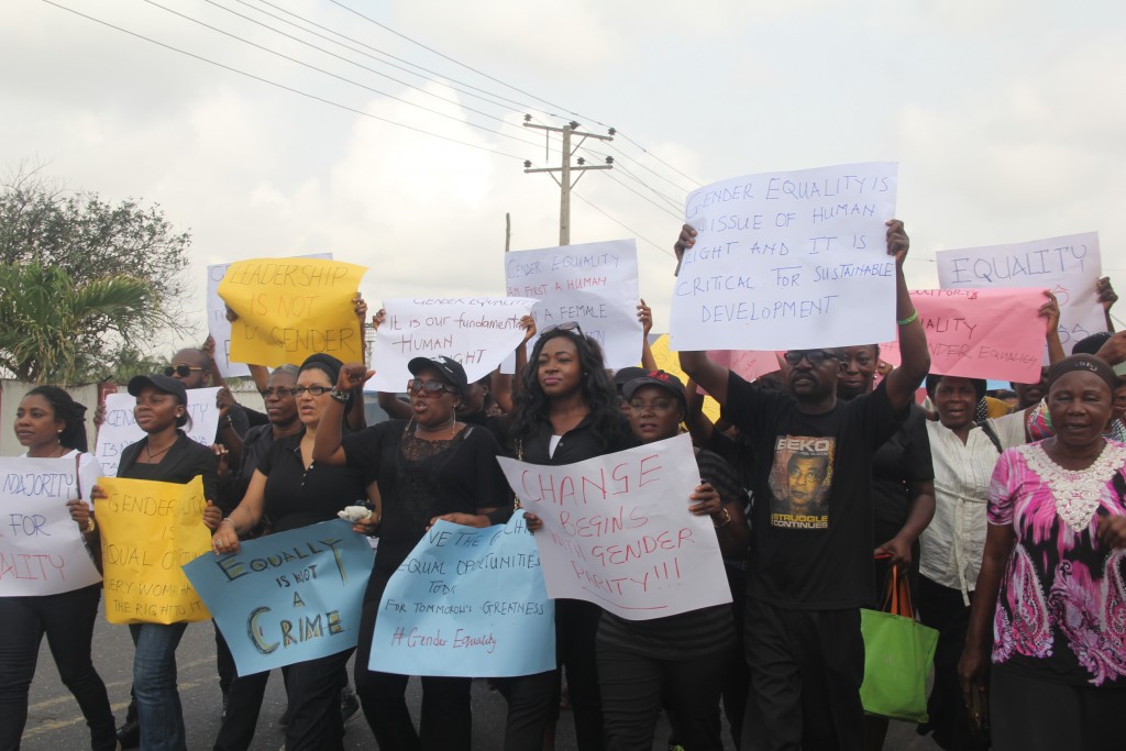 GEO BILL: Nigerian Women Protest Against Gender Inequality! - AboveWhispers