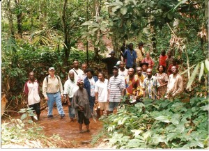 Photo:Tourists tracing the Slave route to the long Juju of Arochukwu 