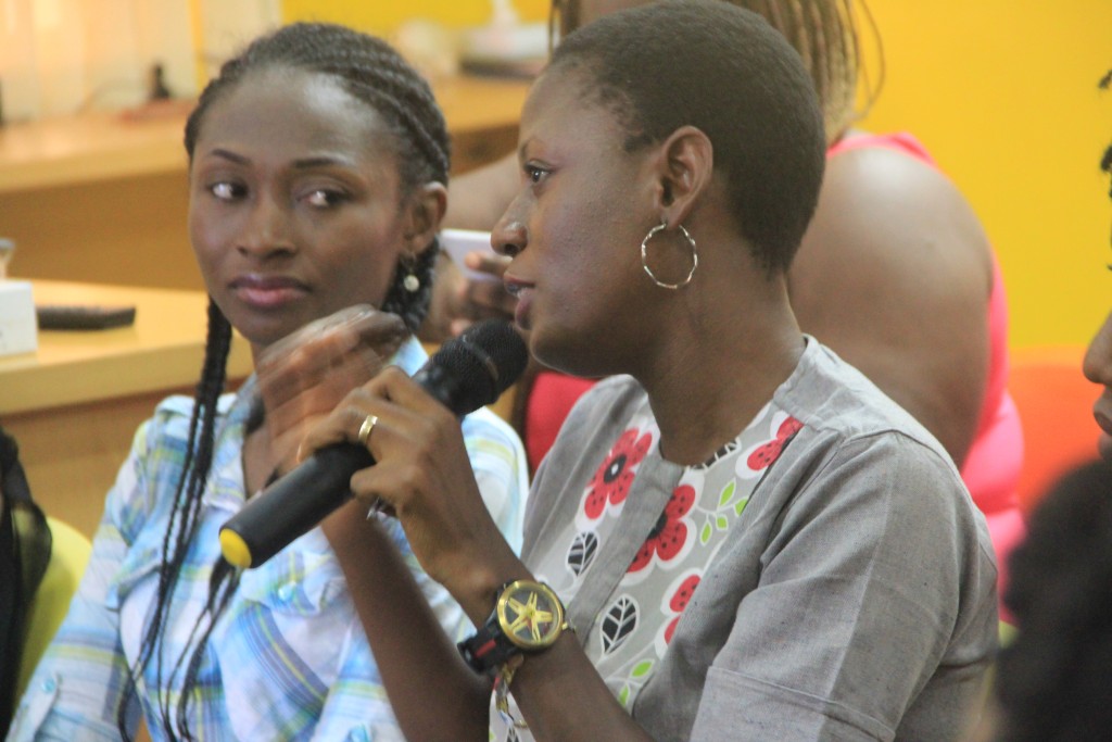 One of the attendees asking a question during the Panel Discussion. Photo: Funmilayo Ajala