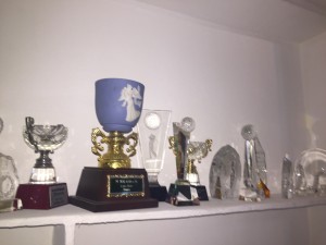 Mrs. Ransome Kuti's trophy golf trophy collection