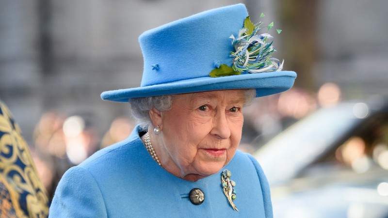 (FILES) This file photo taken on March 14, 2016 shows Britain's Queen Elizabeth II as she arrives to attend a Commonwealth Service at Westminster Abbey in central London. The Queen has reigned for more than 63 years and shows no sign of retiring, even if she has in recent years passed on some of her duties to the younger royals. / AFP PHOTO / LEON NEAL