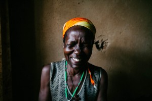 Bernadette in her home. We made her laugh by saying “seka!” (smile) before taking her photo.
