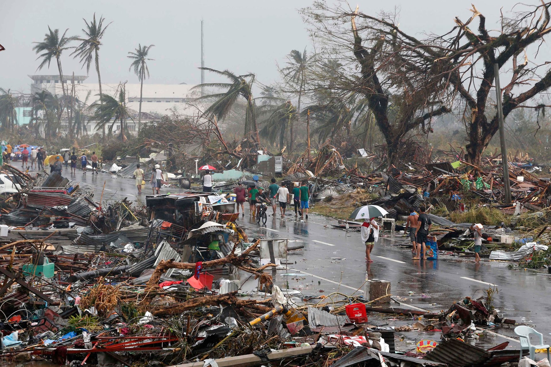 Typhoon Haiyan, known locally as Yolanda, struck in 2013 and was one of the most powerful storms ever recorded. Photograph: Erik de Castro / Reuters/REUTERS
