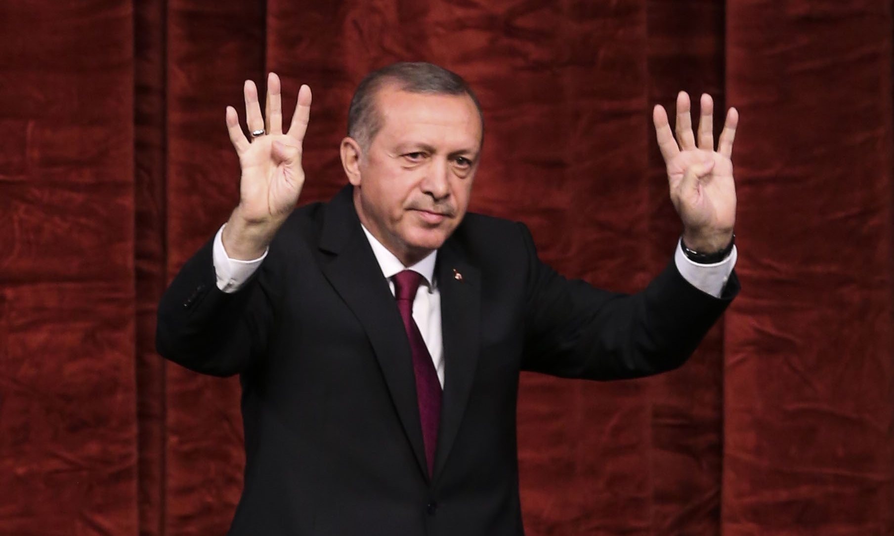 Turkish president Recep Tayyip Erdogan he will shut the country’s military academies. Photograph: Anadolu Agency/Getty Images