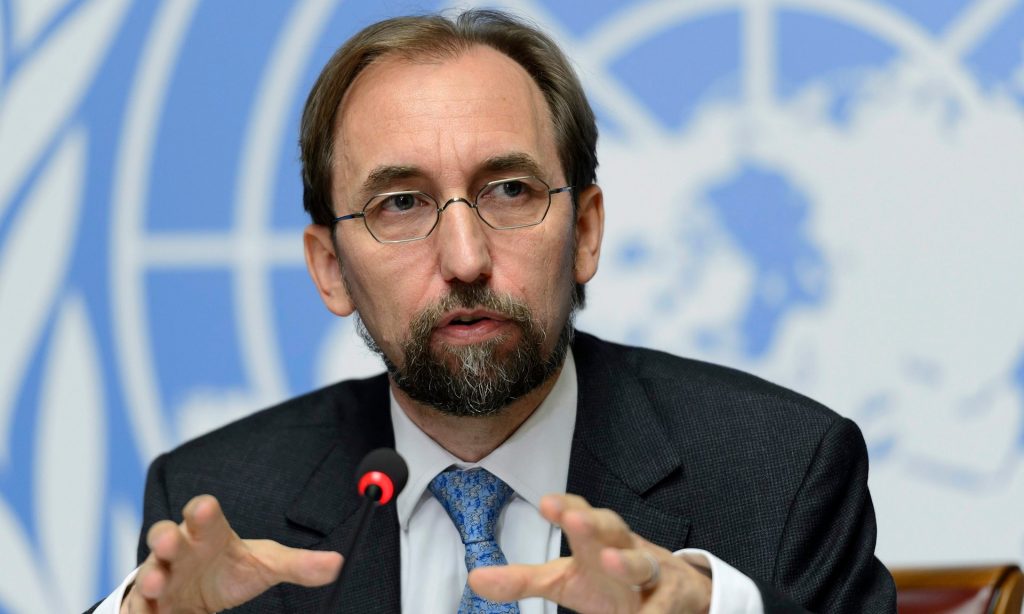 Zeid Ra’ad al Hussein, the UN high commissioner for human rights, expressed ‘serious alarm’ at the Turkish government’s purge of state institutions. Photograph: Martial Trezzini/EPA