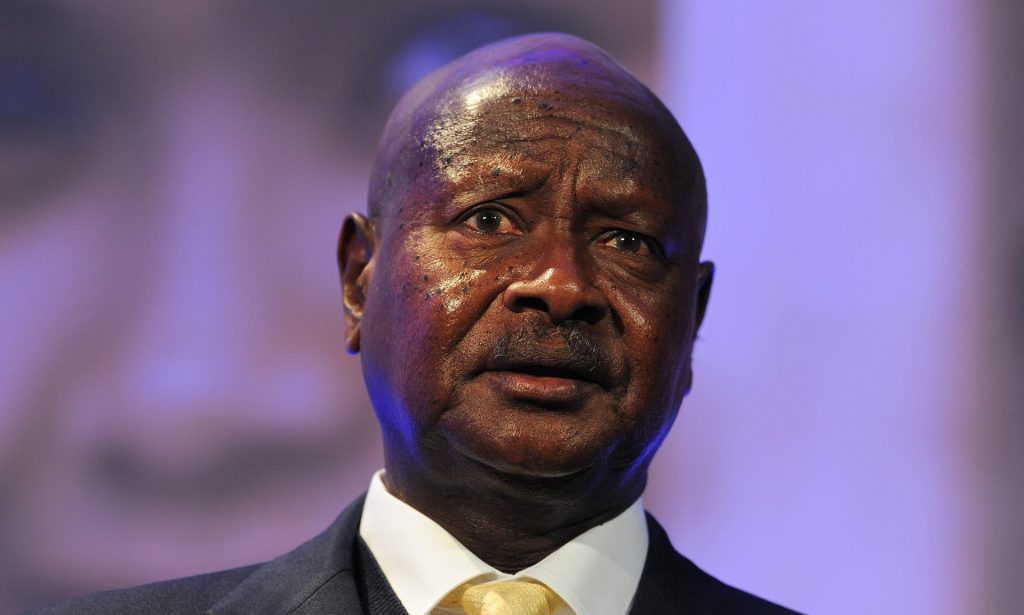 Yoweri Museveni at the London summit on family planning in 2012. Photograph: Carl Court/AP