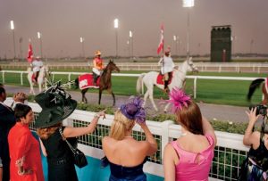 Pre-race at the nearly $3 billion Meydan Racecourse, in Dubai Photo: Tom Craig