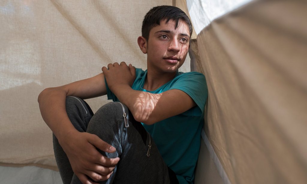 Ahmed: ‘They sent me because my life was in danger.’ Photograph: Alecsandra Raluca Drăgoi for the Guardian