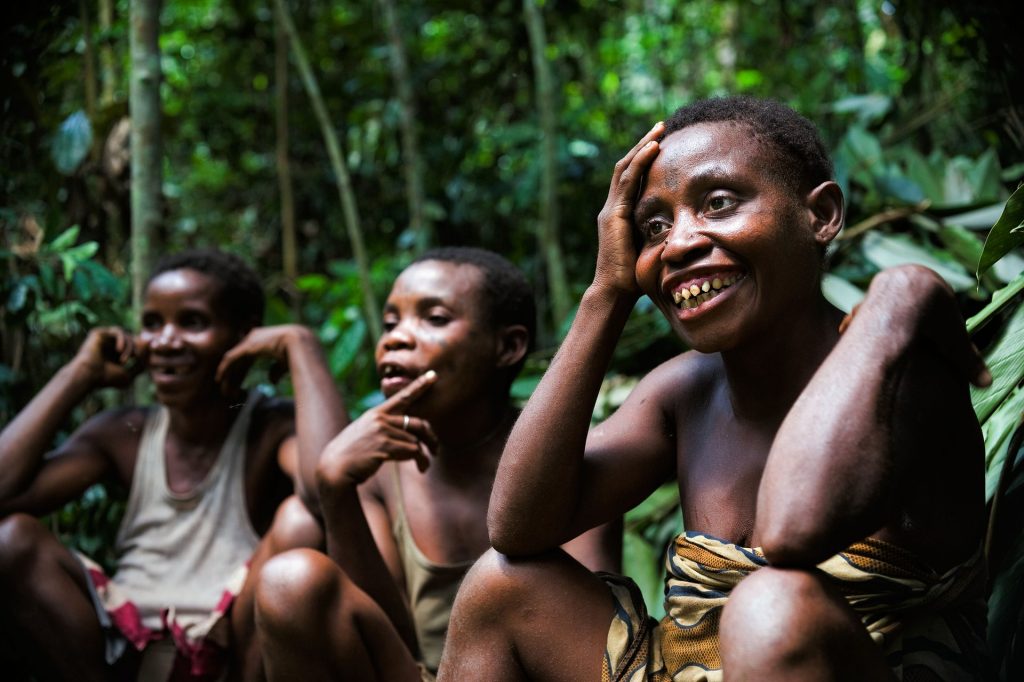 Group of Baka pygmy women Photograph: Alamy