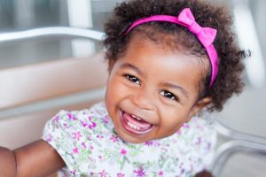 Beautiful Black Baby Girl smiling