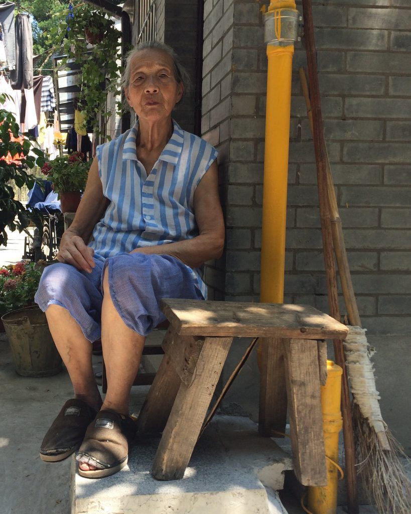 Chen Meixian, an 84-year-old grandmother, says that thanks to the G20 in Hangzhou she now has a bathroom at home for the first time Photograph: tom phillips for the Guardian