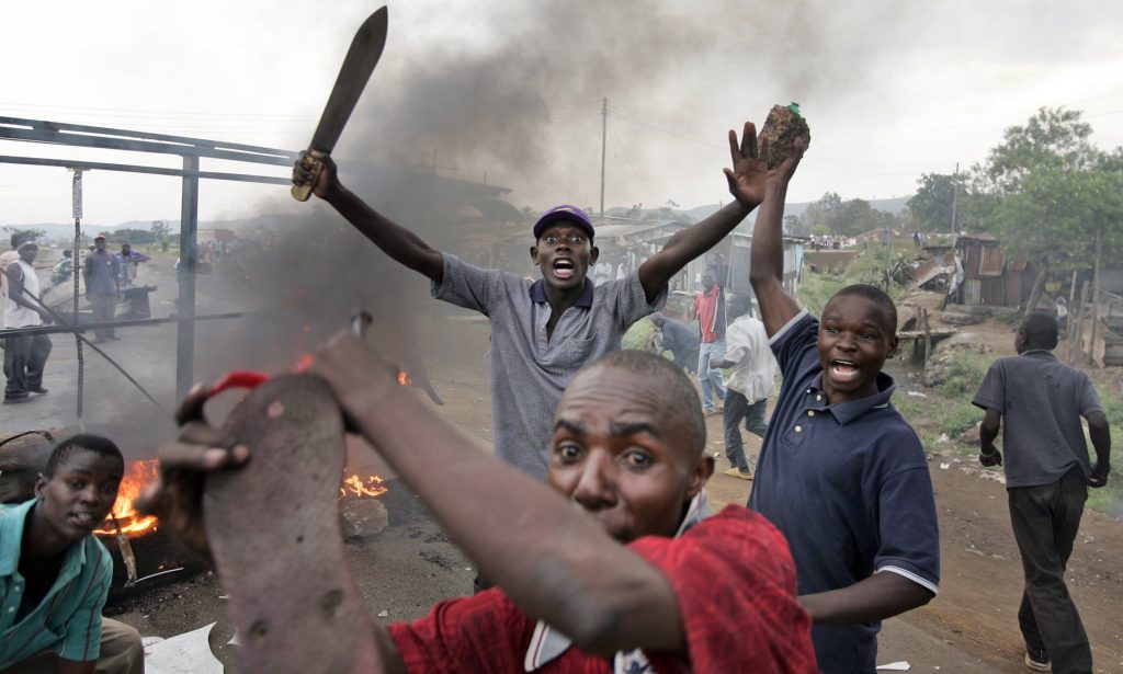  A crowdsourcing app launched in Kenya helped map post-election violence in the country in 2008. Photograph: Ben Curtis/AP 