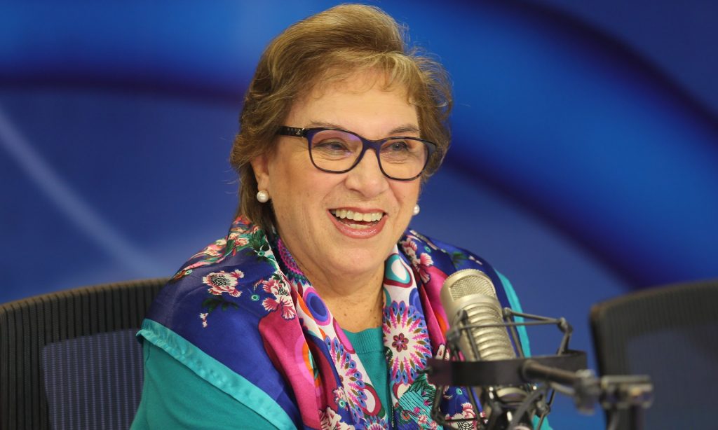 Ana María Romero, Peru’s minister for women, says the march is a cry for equality. Photograph: Courtesy MIMP Peru