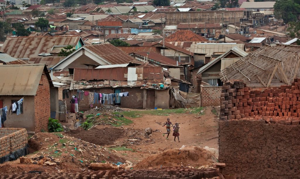Local hero: Phiona Mutesi’s neighbourhood in Kampala, Uganda. Photograph: Stephanie Sinclair