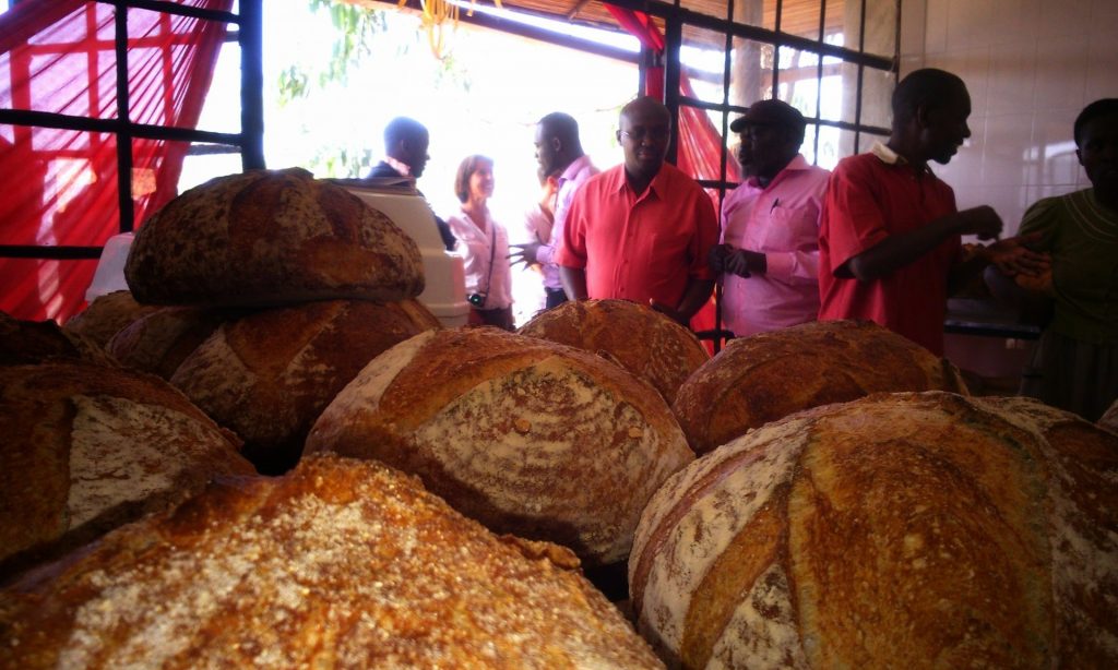 The healthy loaves ready for sale at Ujima bakery. Photograph: Ben Mackinnon