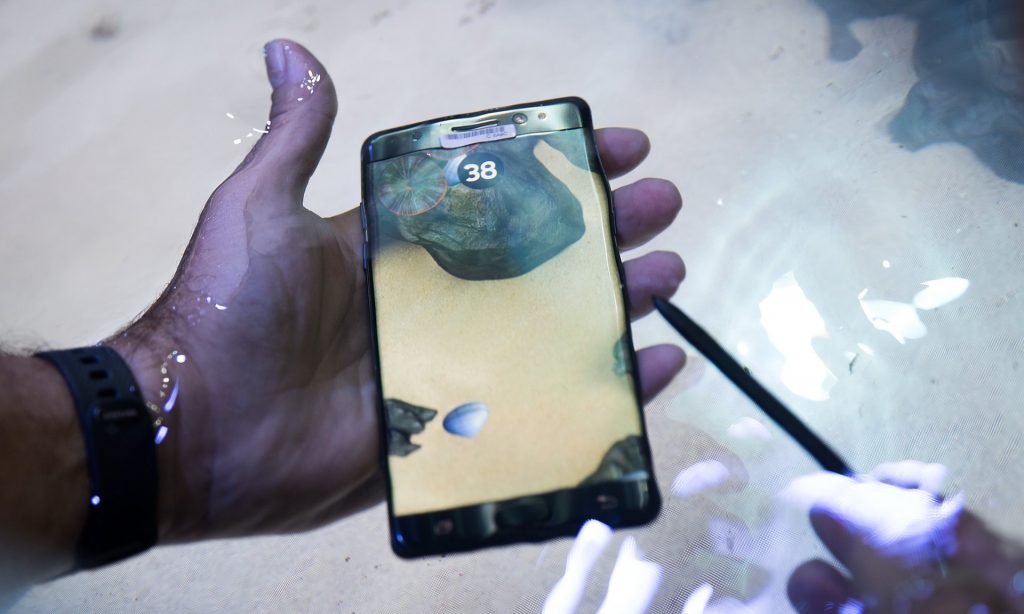 Samsung Galaxy Note 7 smartphones have been recalled due to battery fires. Photograph: Drew Angerer/Getty Images