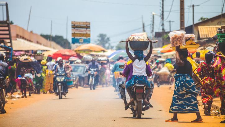 A West African market