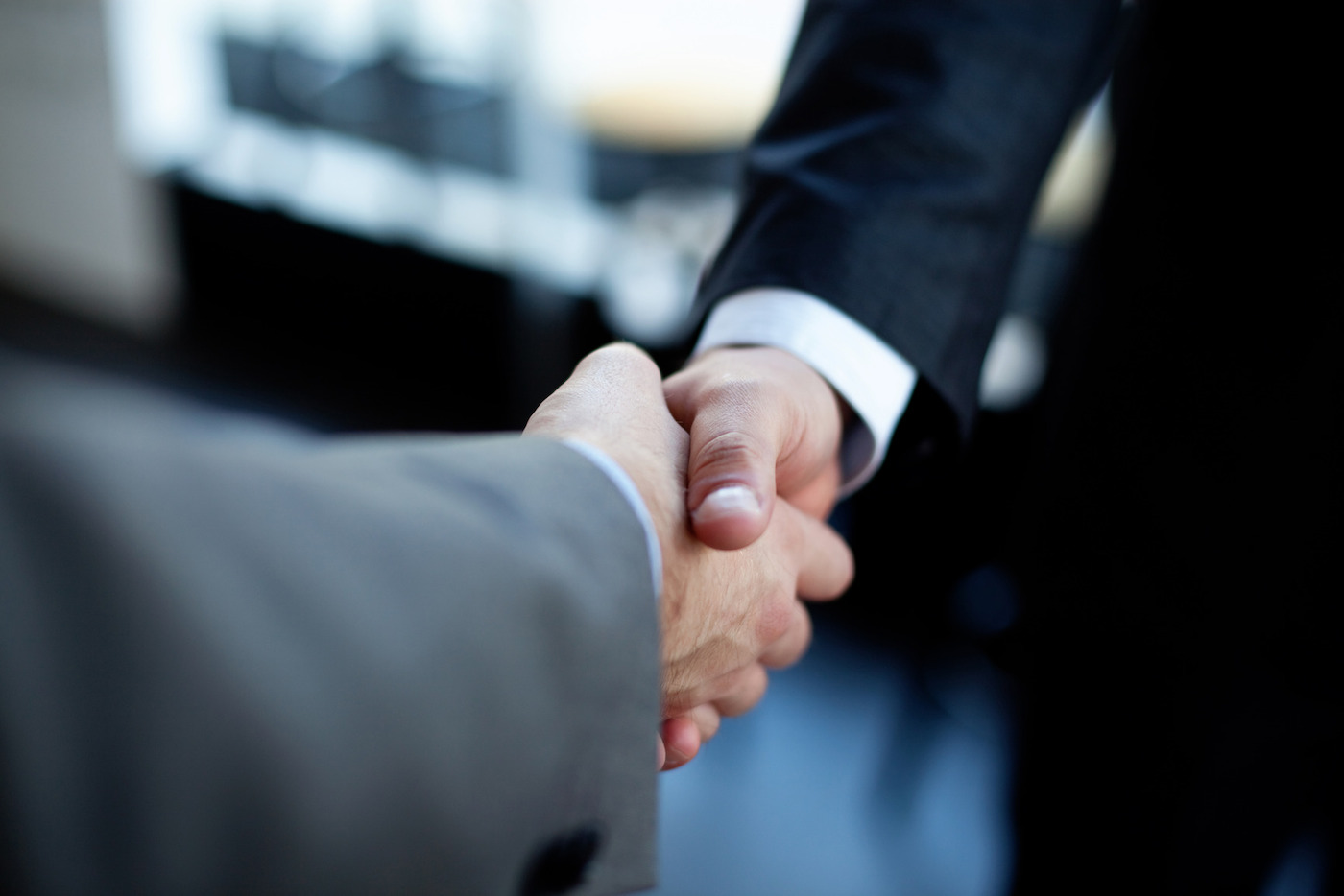 Handshake  of two businessman.