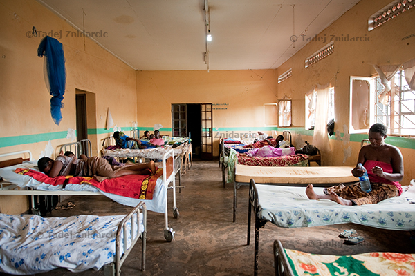 Expecting mothers wait in the antenatal ward of Mityana Hospital, Uganda.