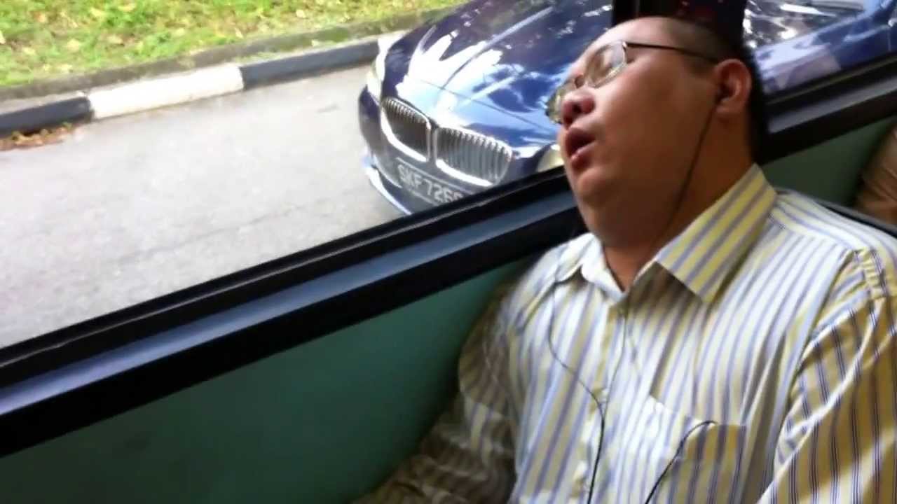 sleep on a bus