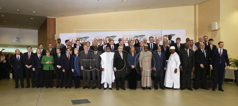 Family photo during High Level Conference on the Sahel in Brussels, Belgium, 22 February 2018. The conference, co-chaired by the European Union, the United Nations, the African Union and the G5 Photo: EPA-EFE/STEPHANIE LECOCQ