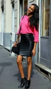 pink plus skirt