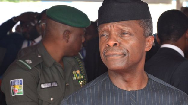 Vice-President Yemi Osinbajo has emerged as one of the heroes of the siege. Photo: Getty Images