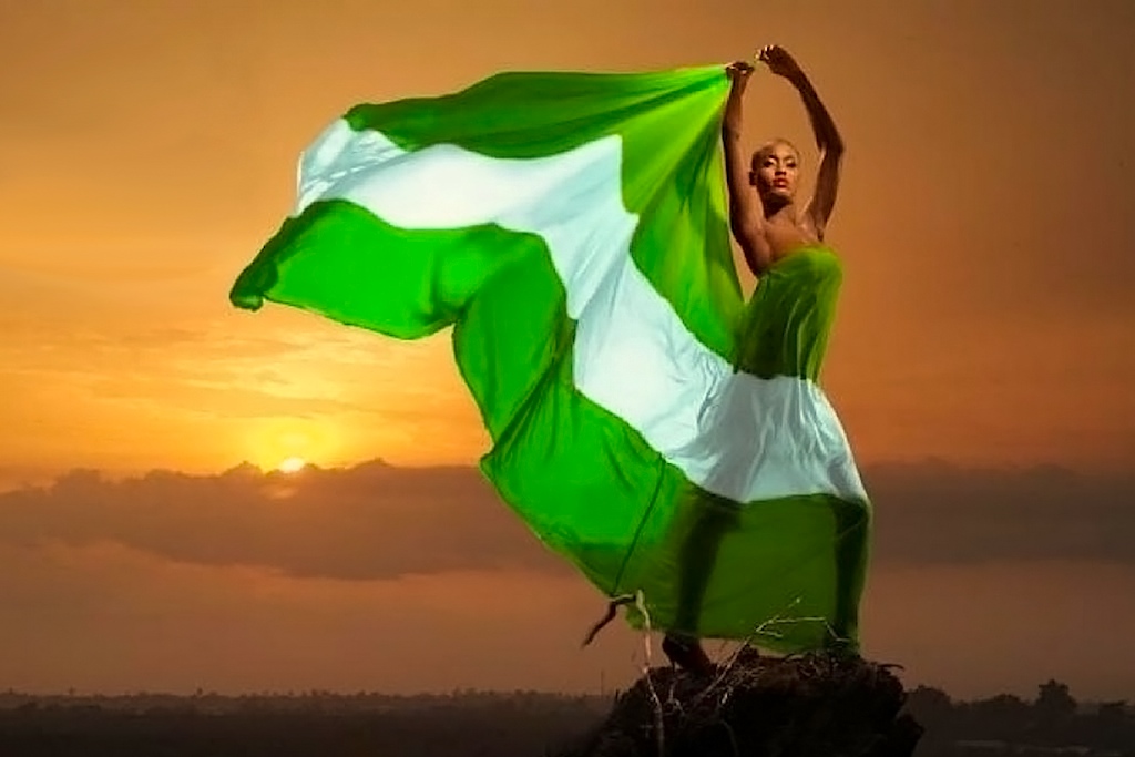 MODEL-FLYING-NIGERIAN-FLAG