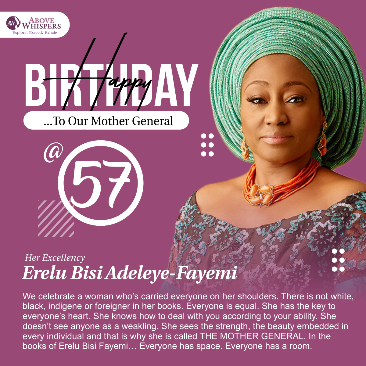 Bisi Erelu Fayemi - Happy Birthday