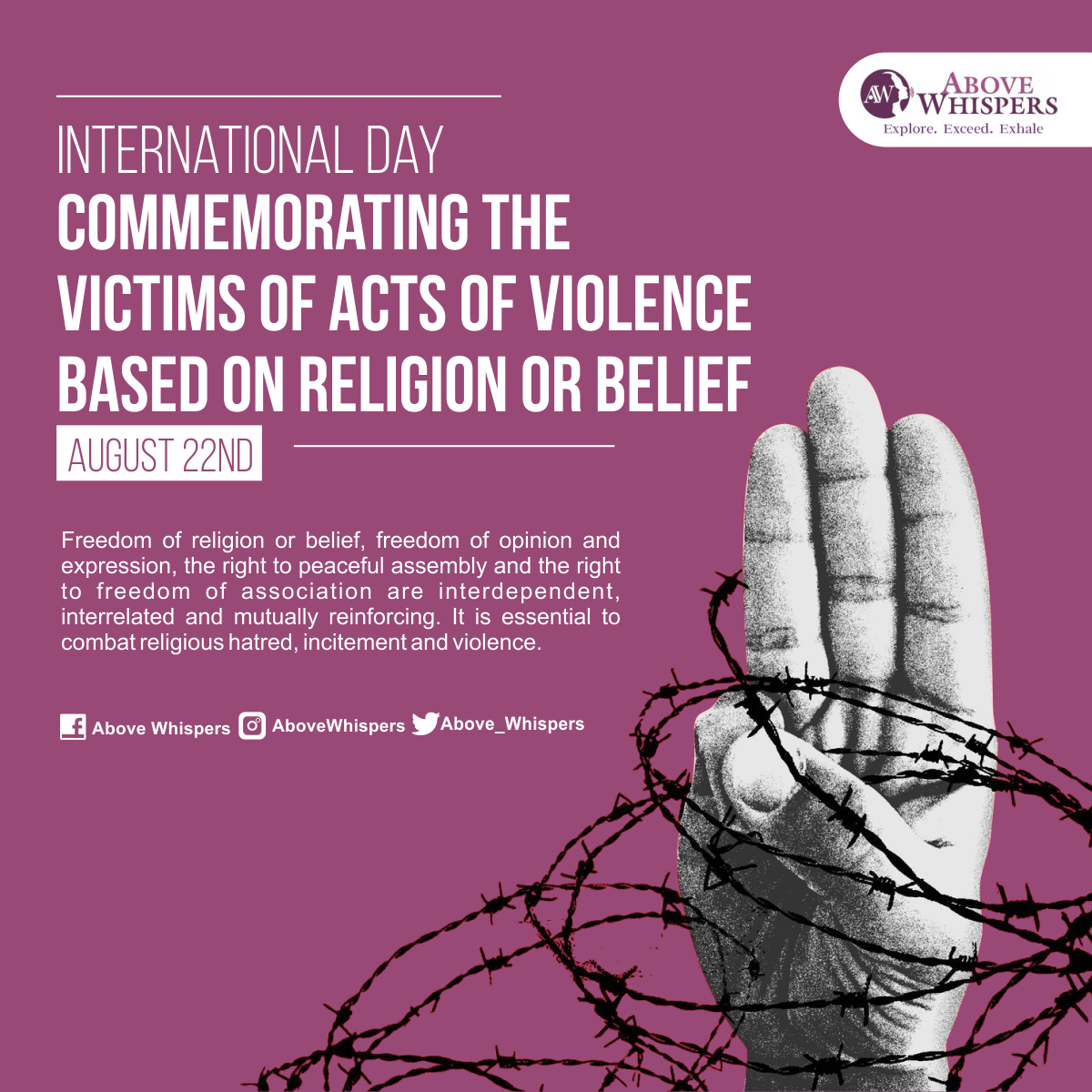 International Day of Violence based on religion or belief (1)