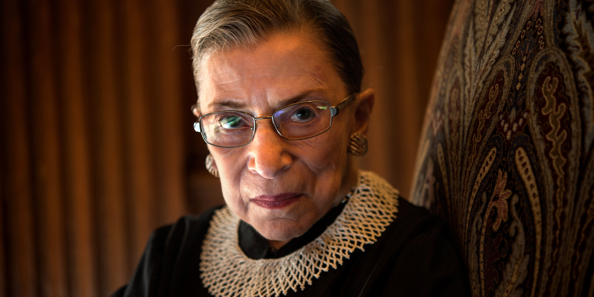 WASHINGTON, DC - AUGUST 30: Supreme Court Justice Ruth Bader Ginsburg, celebrating her 20th anniversary on the bench, is photographed in the West conference room at the U.S. Supreme Court in Washington, D.C., on Friday, August 30, 2013. (Photo by Nikki Kahn/The Washington Post via Getty Images)