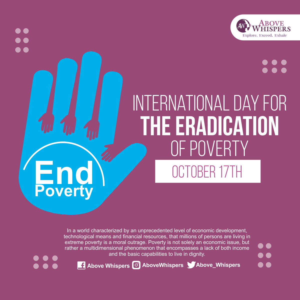 International Day For The Eradication of poverty (1)