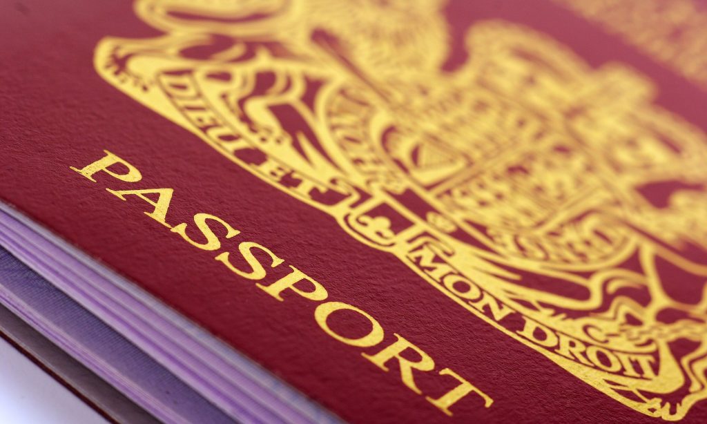 A British passport. Photograph: fotomy/Alamy
