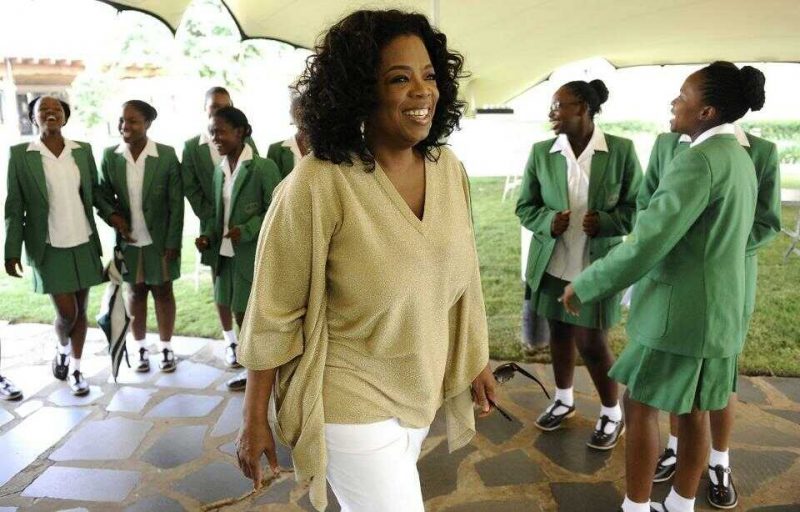 Billionaire media mogul Oprah Winfrey, seen here at her South African girls' school, was one of the top five dream mentors selected by Forbes' 30 Under 30 women. AFP PHOTO/ STEPHANE DE SAKUTIN (Photo credit should read STEPHANE DE SAKUTIN/AFP/Getty Images)